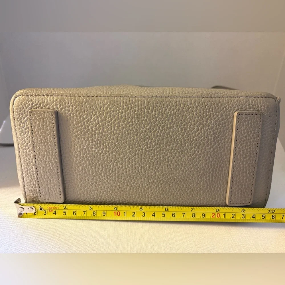All Saints Gray Pebbled Gray Crossbody Bucket bag with Coin Purse and Dust Bag